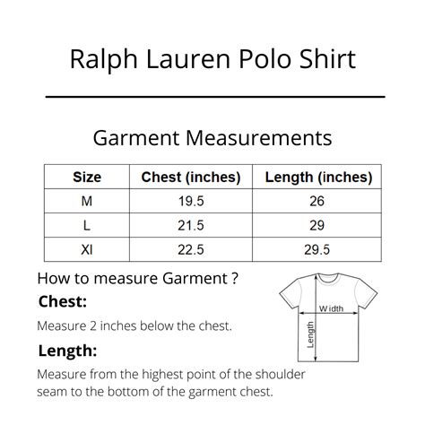 ralph lauren polo shirt size.